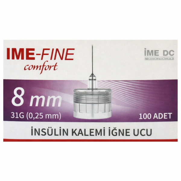 Ime-Fine Comfort İnsülin Kalem İğne Ucu 31G 8mm 100'lü
